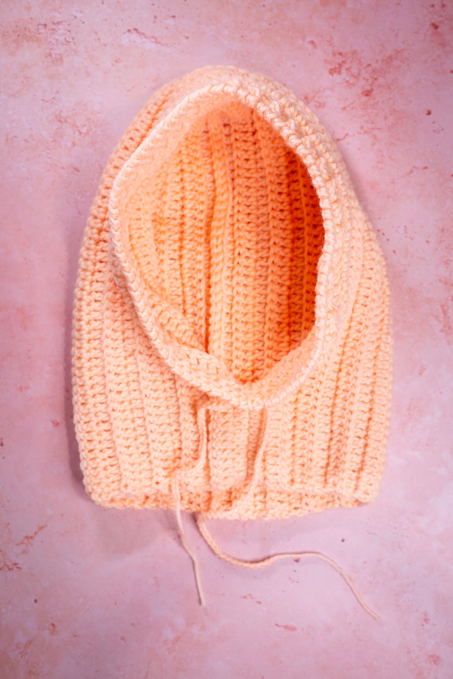 Ribbed Hooded Slouchy Balaclava