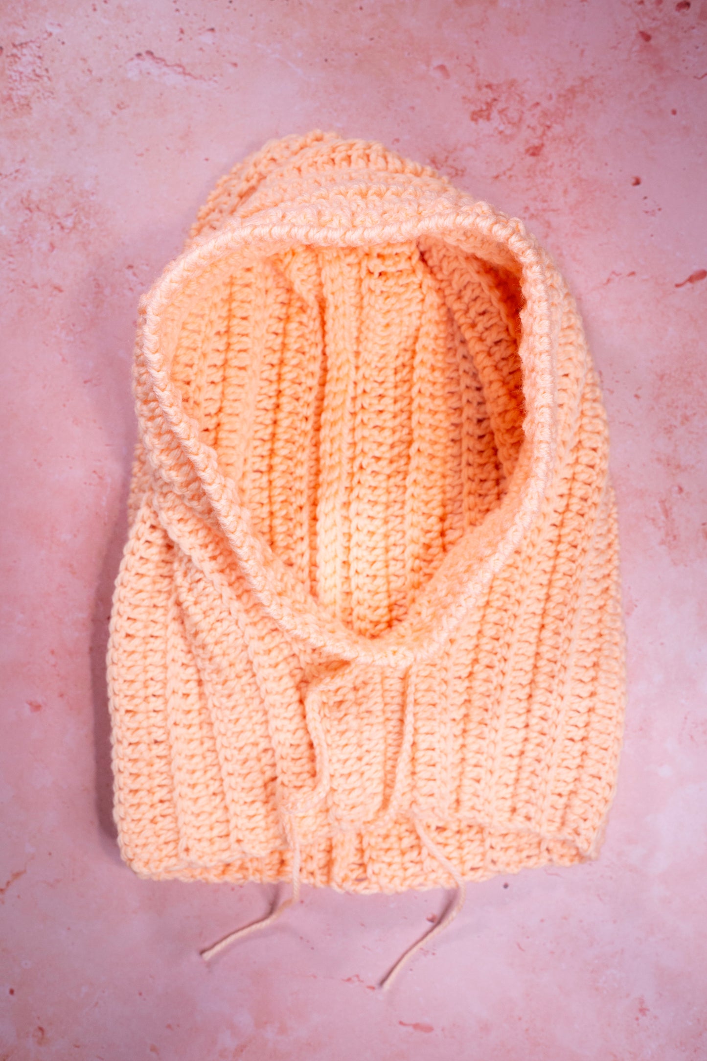 Ribbed Hooded Slouchy Balaclava