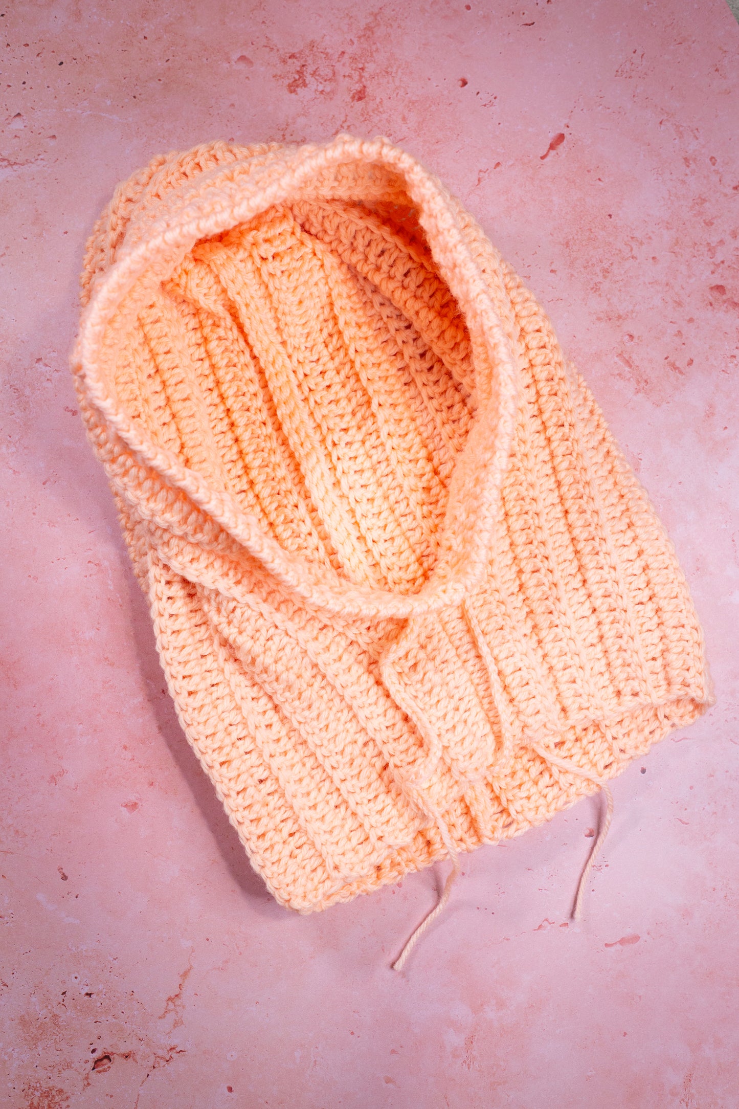 Ribbed Hooded Slouchy Balaclava