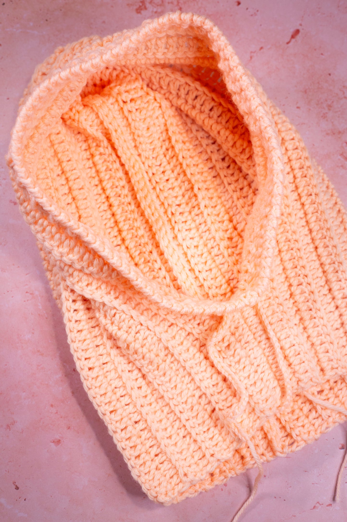 Ribbed Hooded Slouchy Balaclava