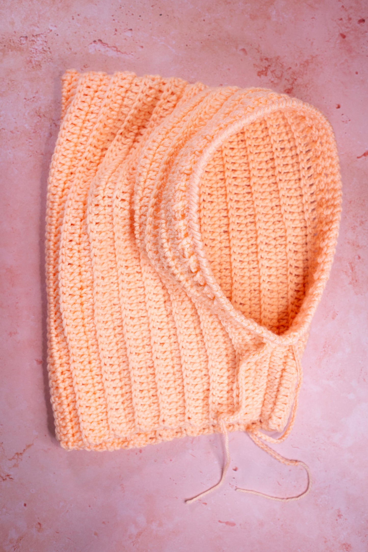 Ribbed Hooded Slouchy Balaclava