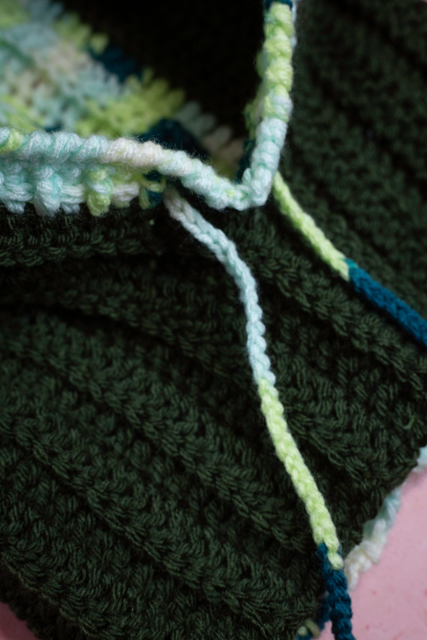 Ribbed Hooded Slouchy Balaclava