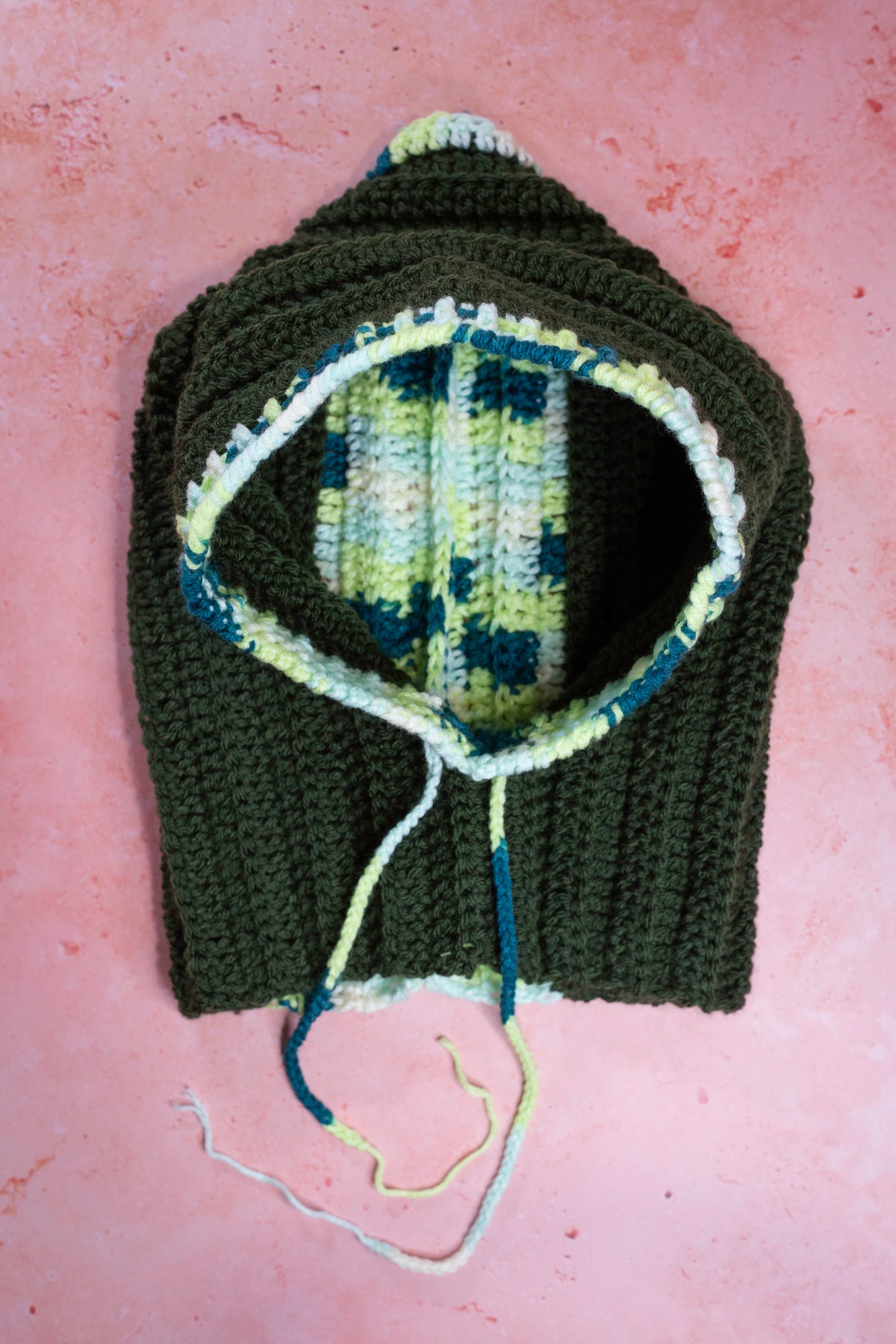 Ribbed Hooded Slouchy Balaclava