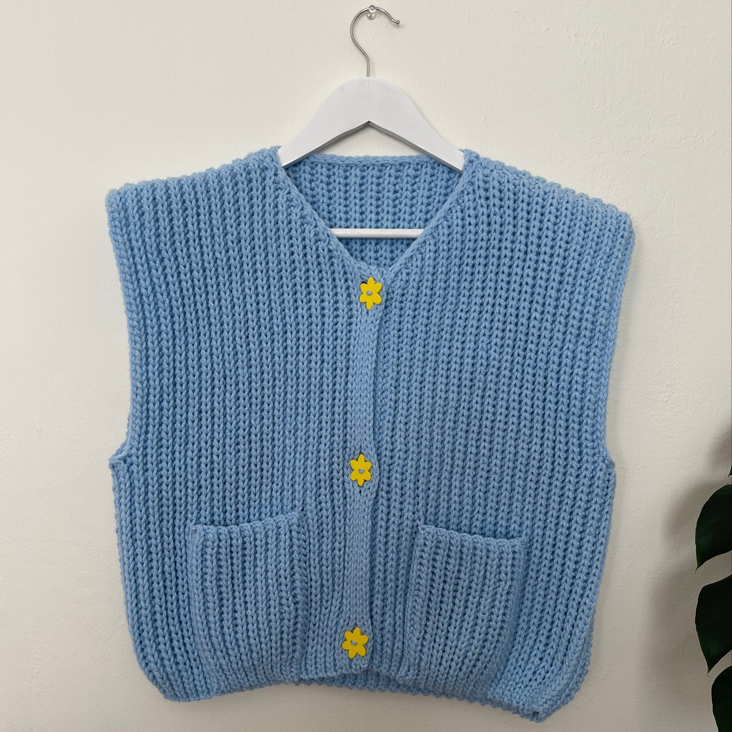 crochet chunky ribbed vest