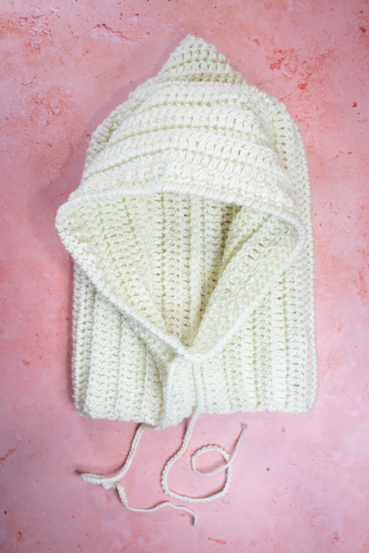 Ribbed Hooded Slouchy Balaclava