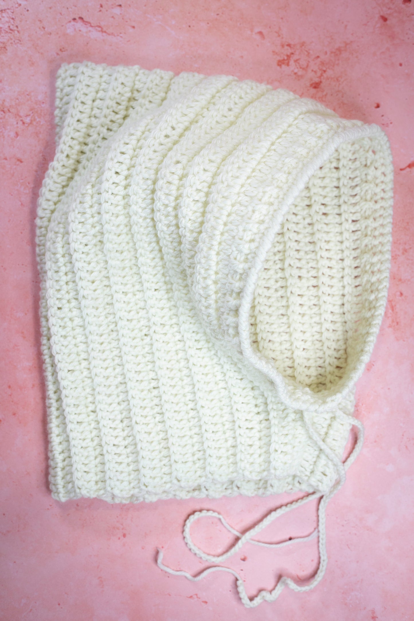 Ribbed Hooded Slouchy Balaclava