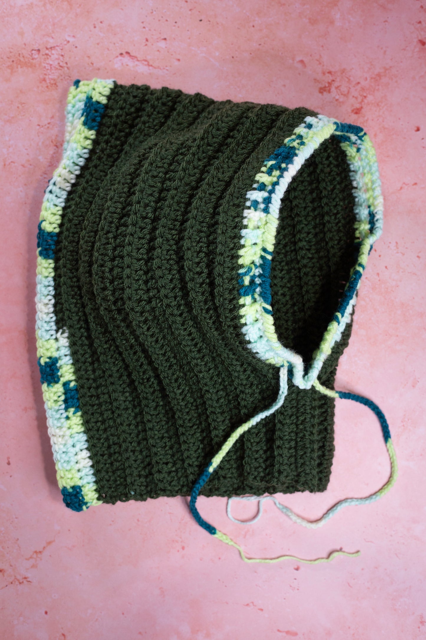 Ribbed Hooded Slouchy Balaclava